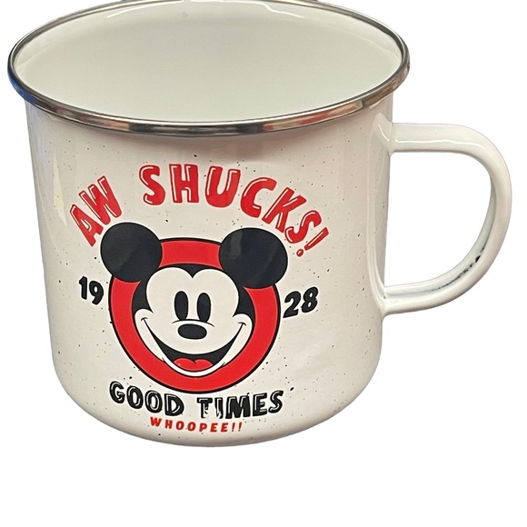 Disney Mickey Mouse Camper Coffee Mug Cup Aw Shucks White Red 21oz - Picture 3 of 7